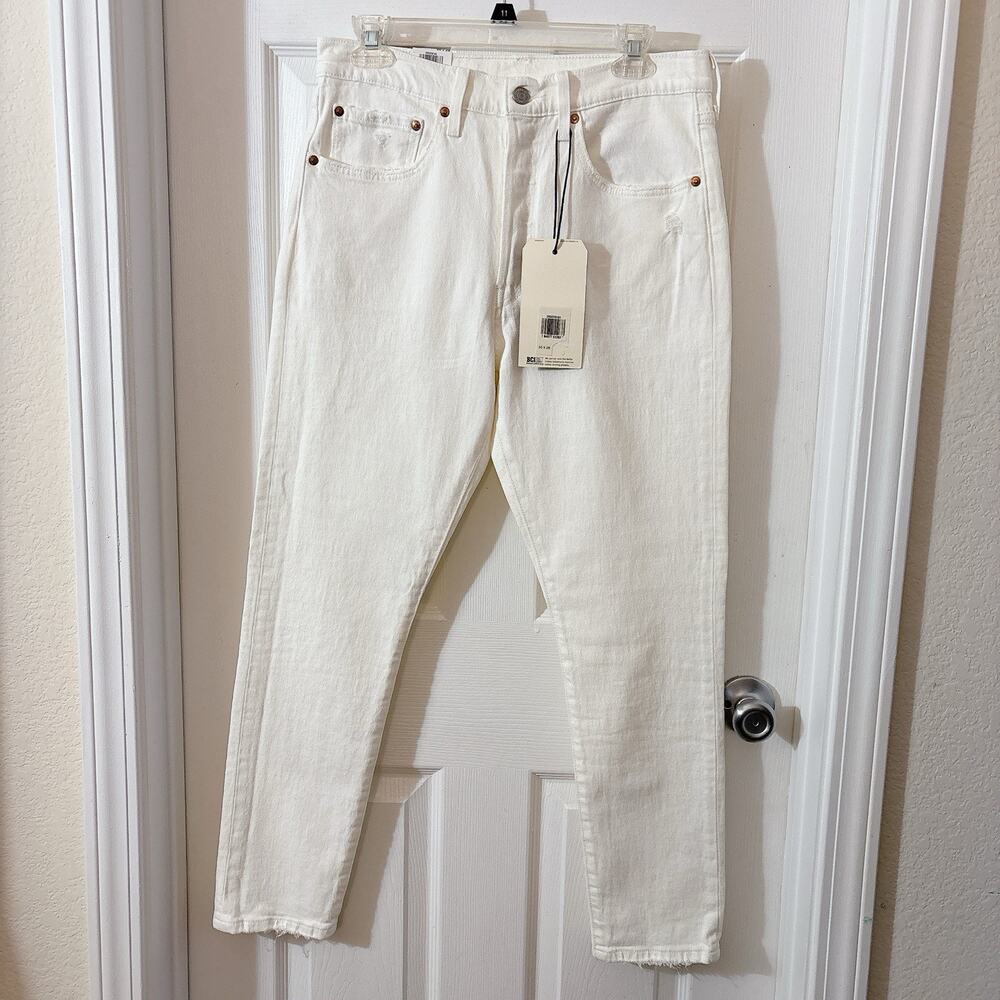 Levi's 501 Premium Womens High Rise Coastal Resort Distressed Hem Beach Party - Picture 3 of 10